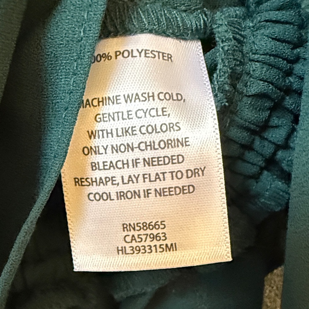 Chelsea28 Teal Ruffle Blouse - Picture 5 of 6